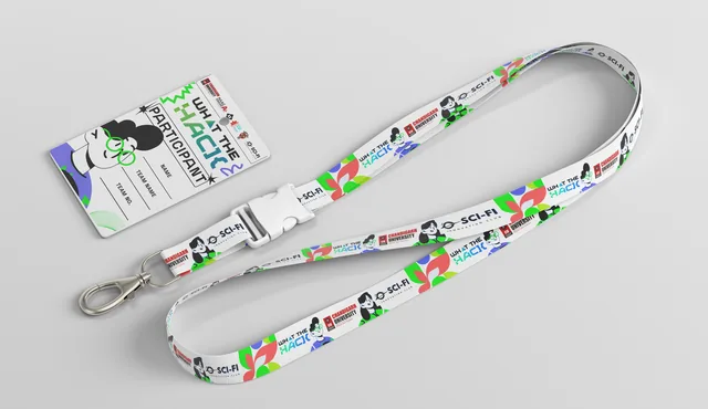 What The Hack, lanyard and ID card